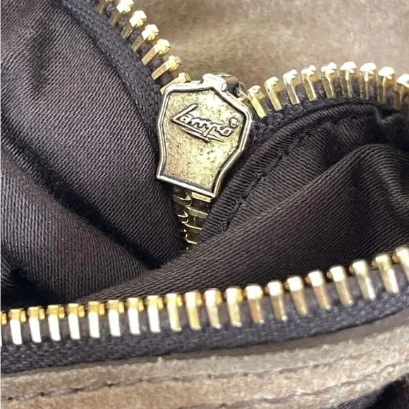 Miu Miu Gray Suede Leather Women’s Crossbody Satchel 2 Way Bag Fridge Vitello - Picture 15 of 17